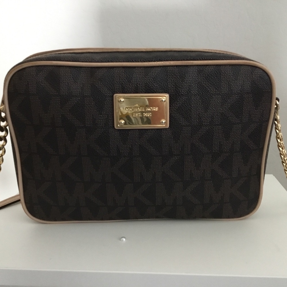 Michael Kors Black and Brown Men's Bag